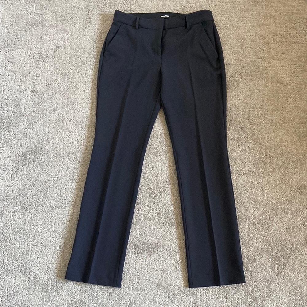 Express Black Dress Pants Classic Straight-Leg